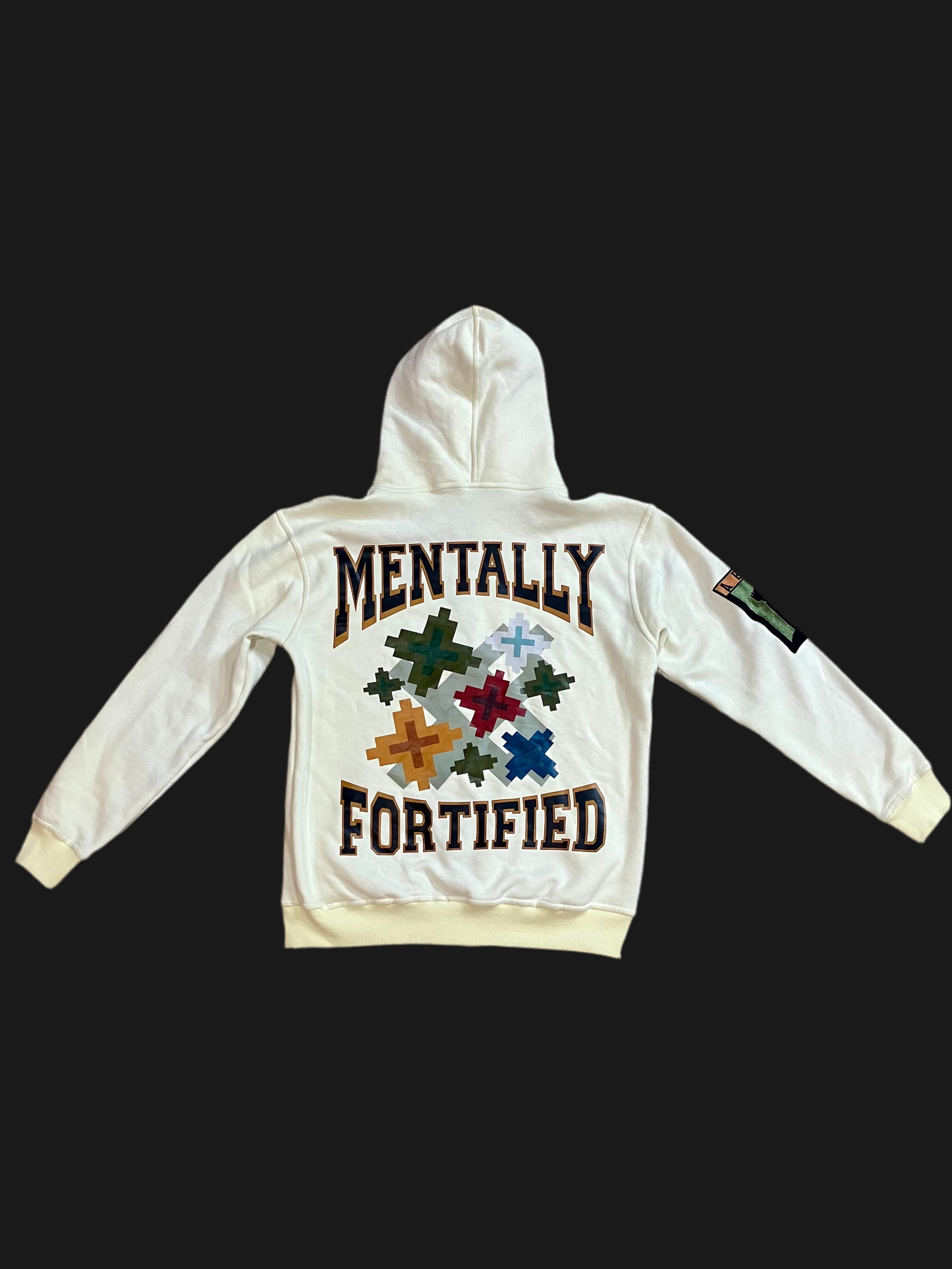 MENTALLY FORTIFIED ZIP-UP CRÈME