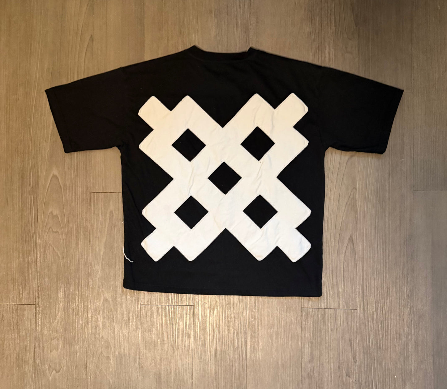 FORTIFIED TEE WHITE ON BLACK