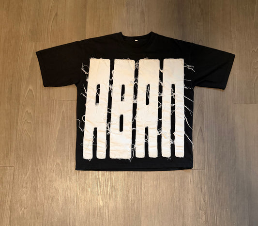 FORTIFIED TEE WHITE ON BLACK