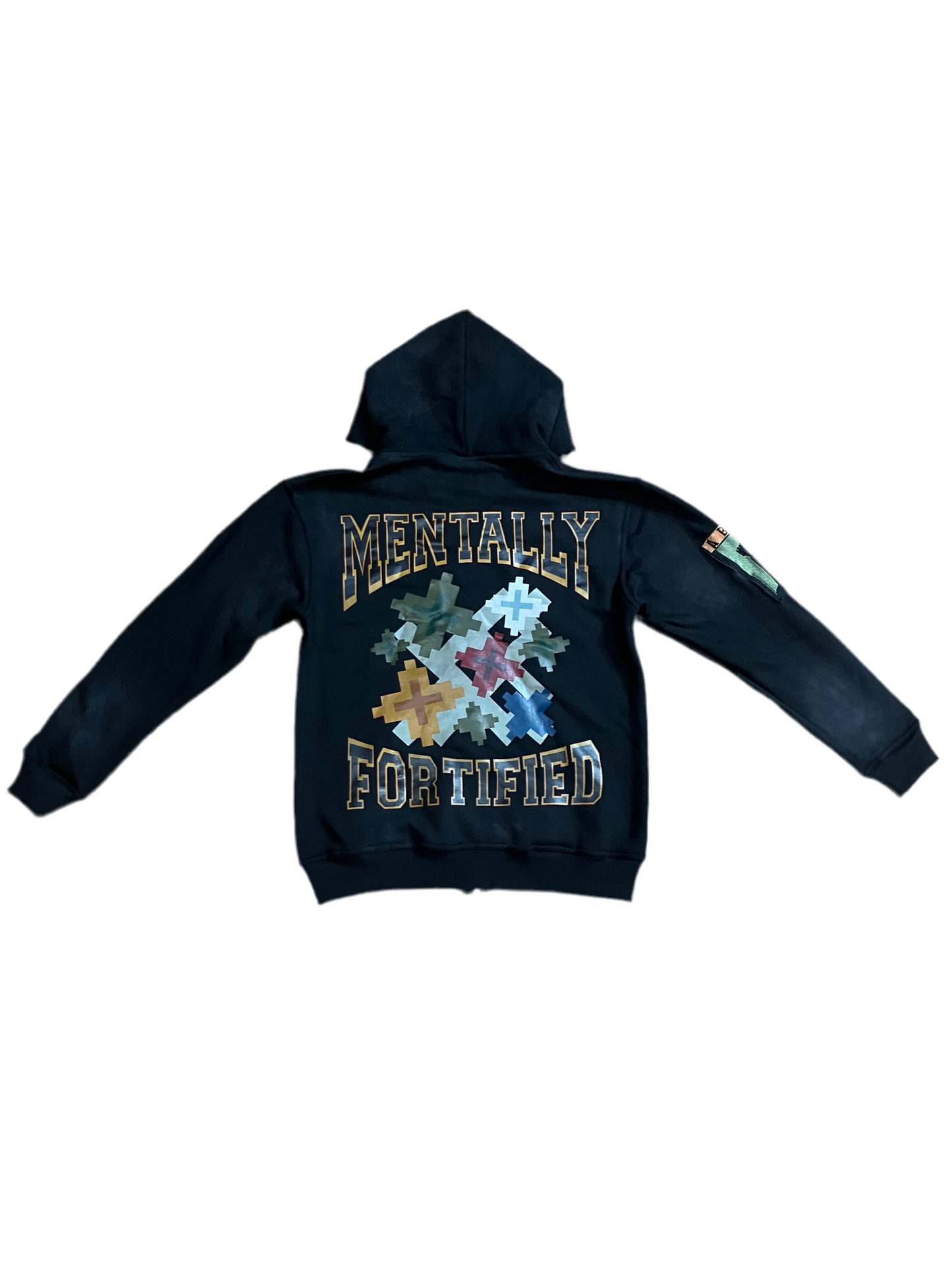 MENTALLY FORTIFIED ZIP-UP BLACK